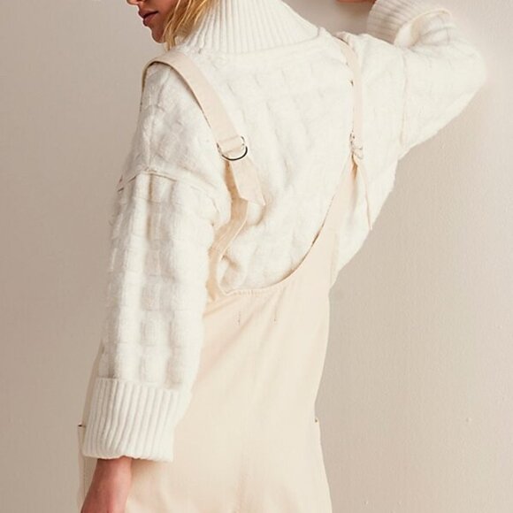 Free People Cream Jumpsuit - Picture 3 of 11